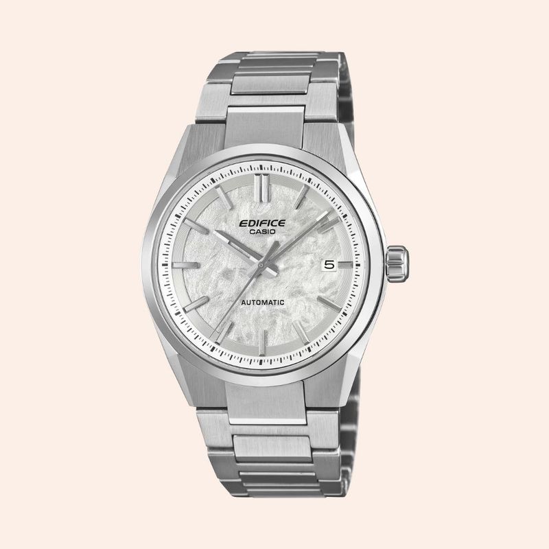 Relógio Casio Edifice Automático Branco EFK-110D-7A