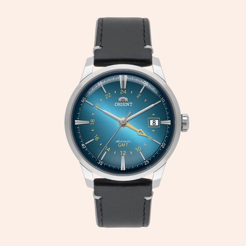 Relógio Orient Special Calibers GMT Automático Azul NH3SS019 A1SX 