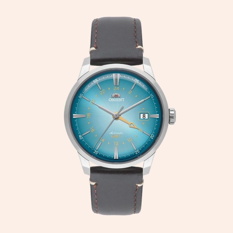 Relógio Orient Special Calibers GMT Automático Azul NH3SS019 E1SX 