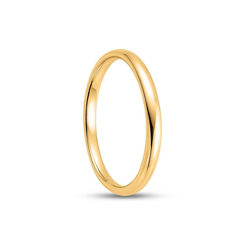 Par Aliança Ouro 18k Love Air Abaulada Anatômica 2mm Diamante 0,5 Pt (802823/802827)