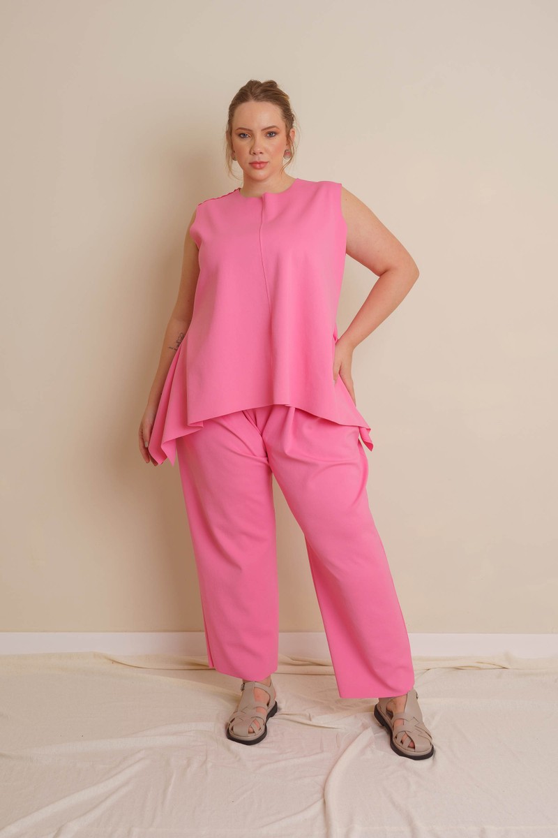 BLUSA DOBRADURA NEOPRENE - ROSA