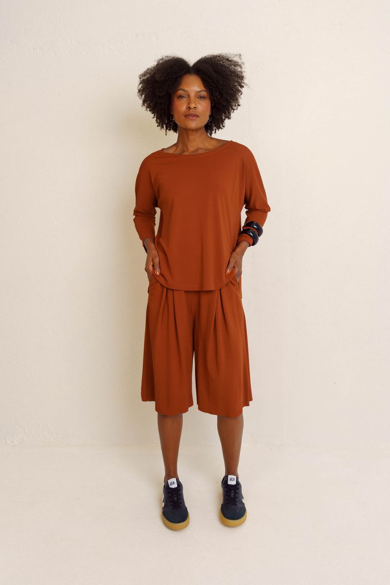 BERMUDA JORTS ALFAIATARIA - FERRUGEM