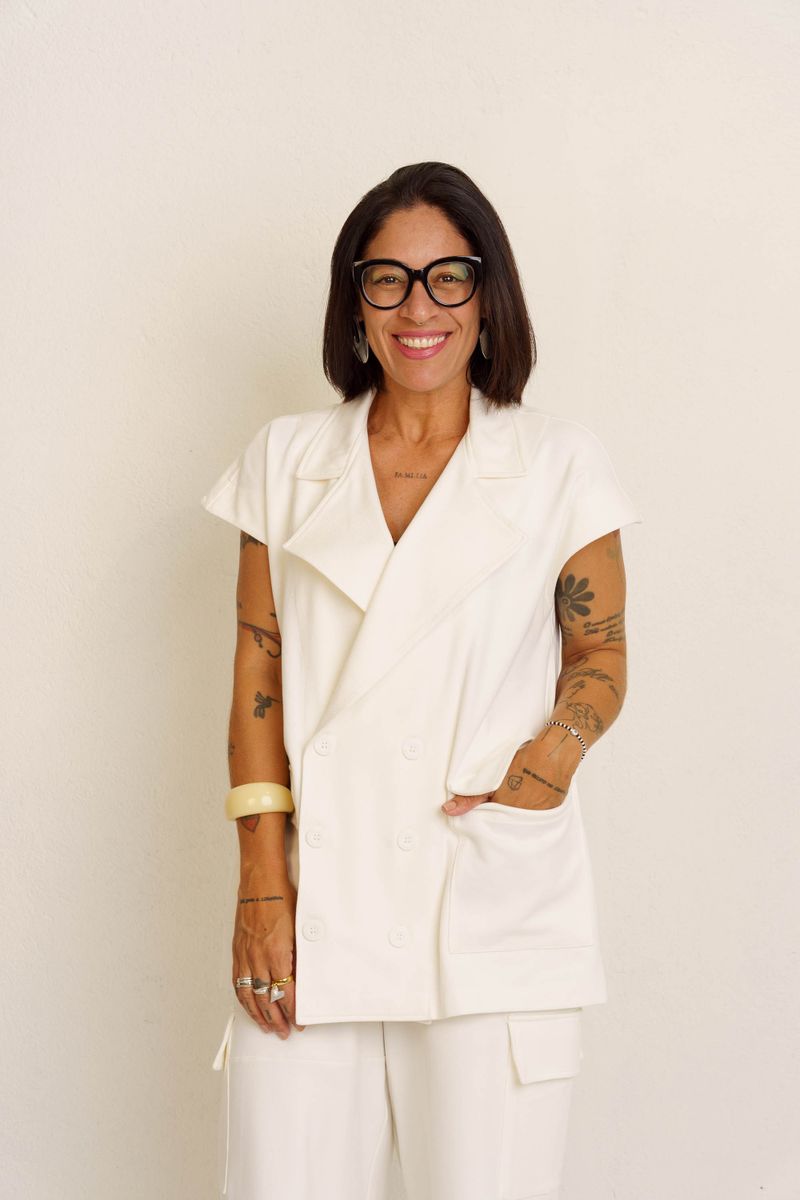 COLETE ALFAIATARIA OVER - OFF WHITE
