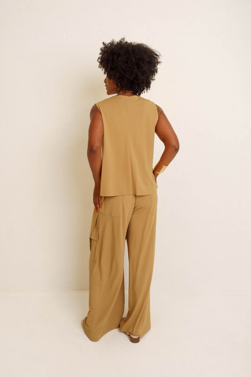 REGATA AMARRAÇAO SOLTINHA - KHAKI