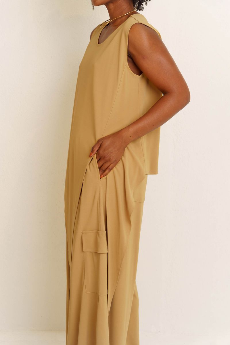 REGATA AMARRAÇAO SOLTINHA - KHAKI