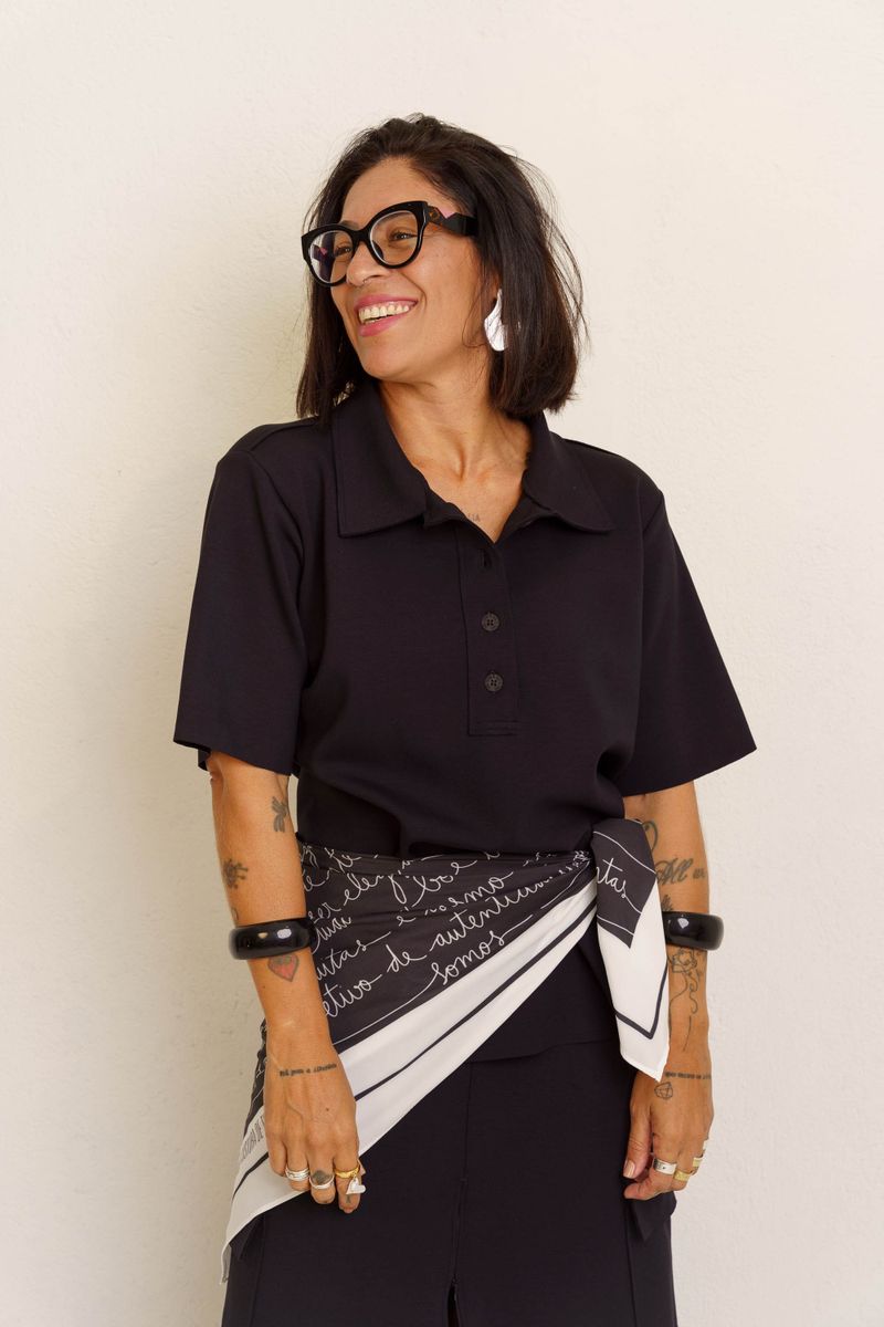 BLUSA GOLA POLO PREMIUM - PRETO