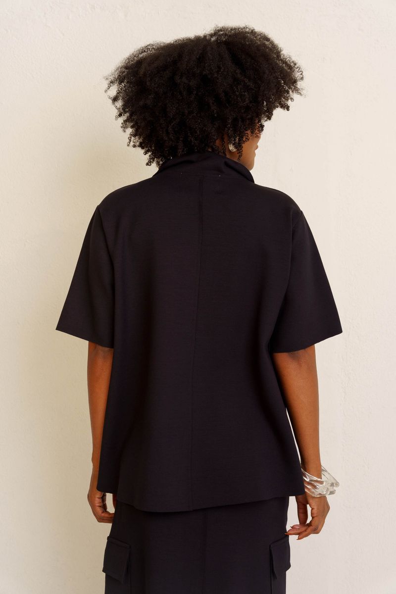 BLUSA GOLA POLO PREMIUM - PRETO