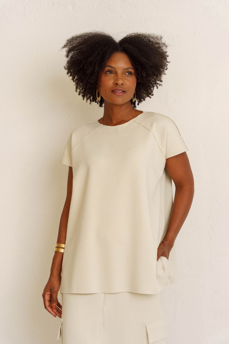 BLUSA MUSCLE ALONGADA - GELO