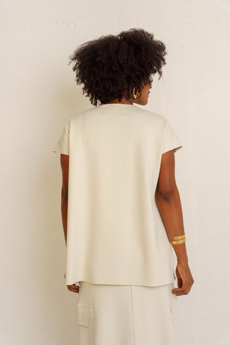 BLUSA MUSCLE ALONGADA - GELO