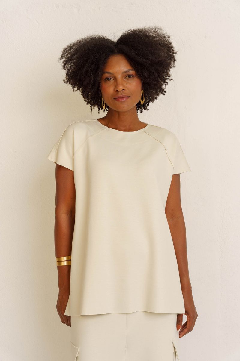 BLUSA MUSCLE ALONGADA - GELO