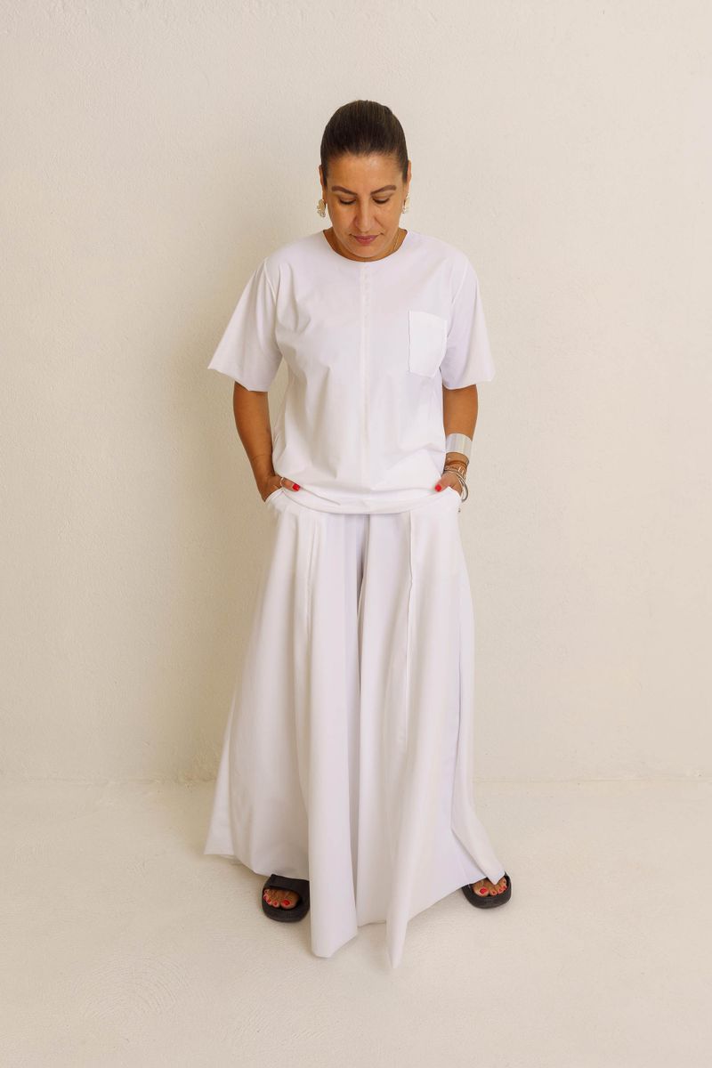 TSHIRT ESSENCIAL BOLSINHO DYNAMIC - BRANCO