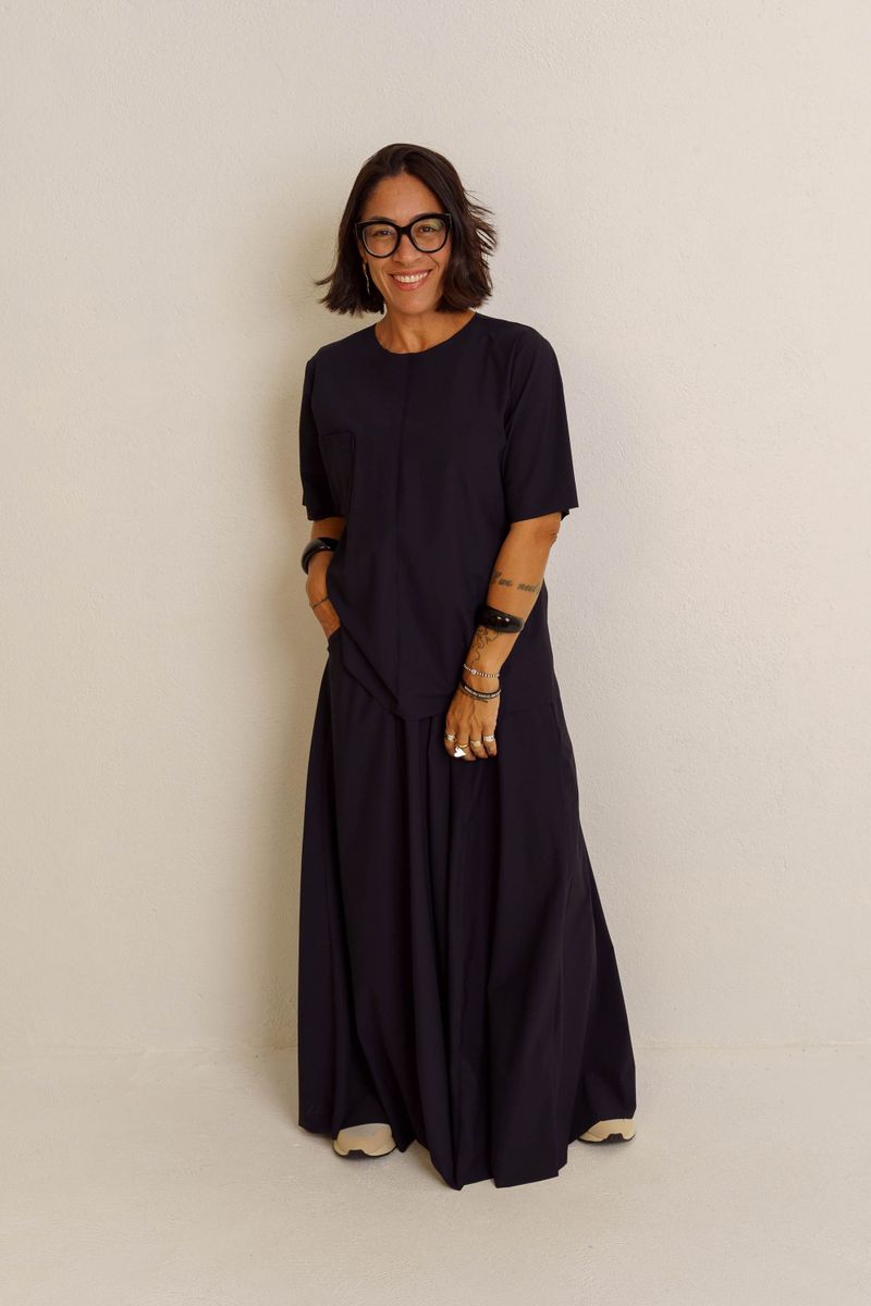 TSHIRT ESSENCIAL BOLSINHO DYNAMIC - PRETO