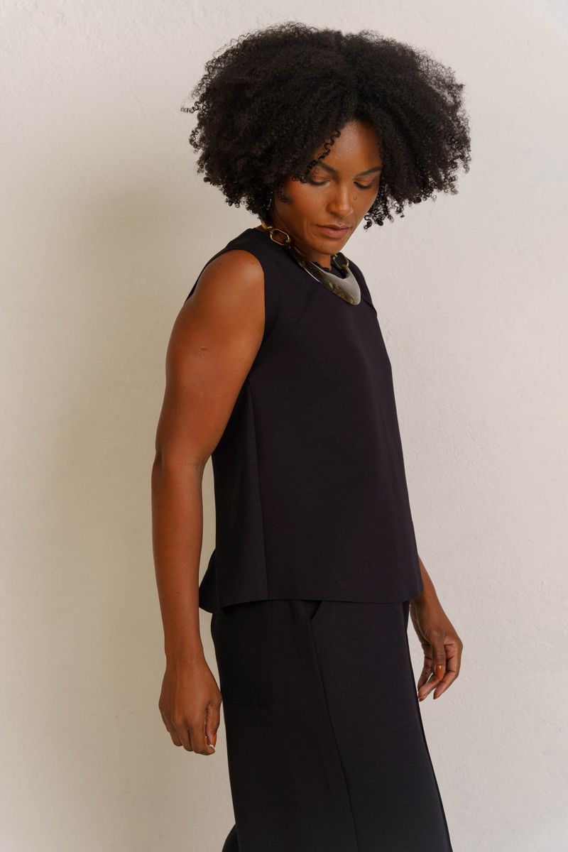 BLUSA RAGLAN INFINITY - PRETO
