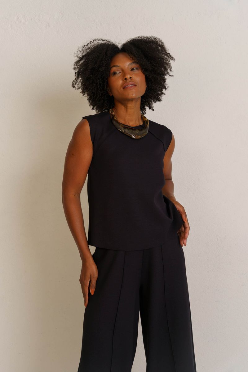BLUSA RAGLAN INFINITY - PRETO
