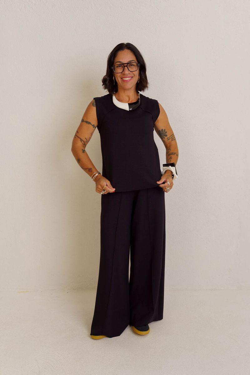 BLUSA RAGLAN INFINITY - PRETO