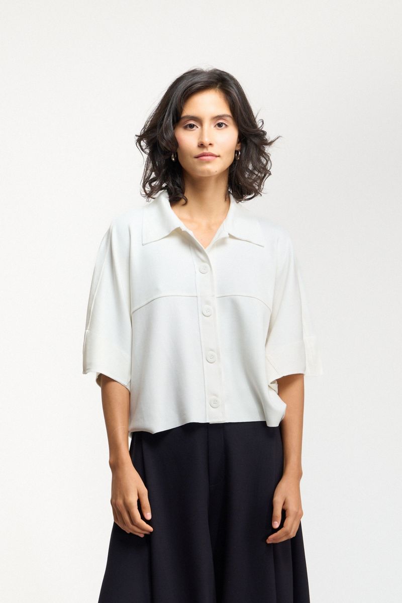 CAMISA AMPLA CASULO - OFF WHITE