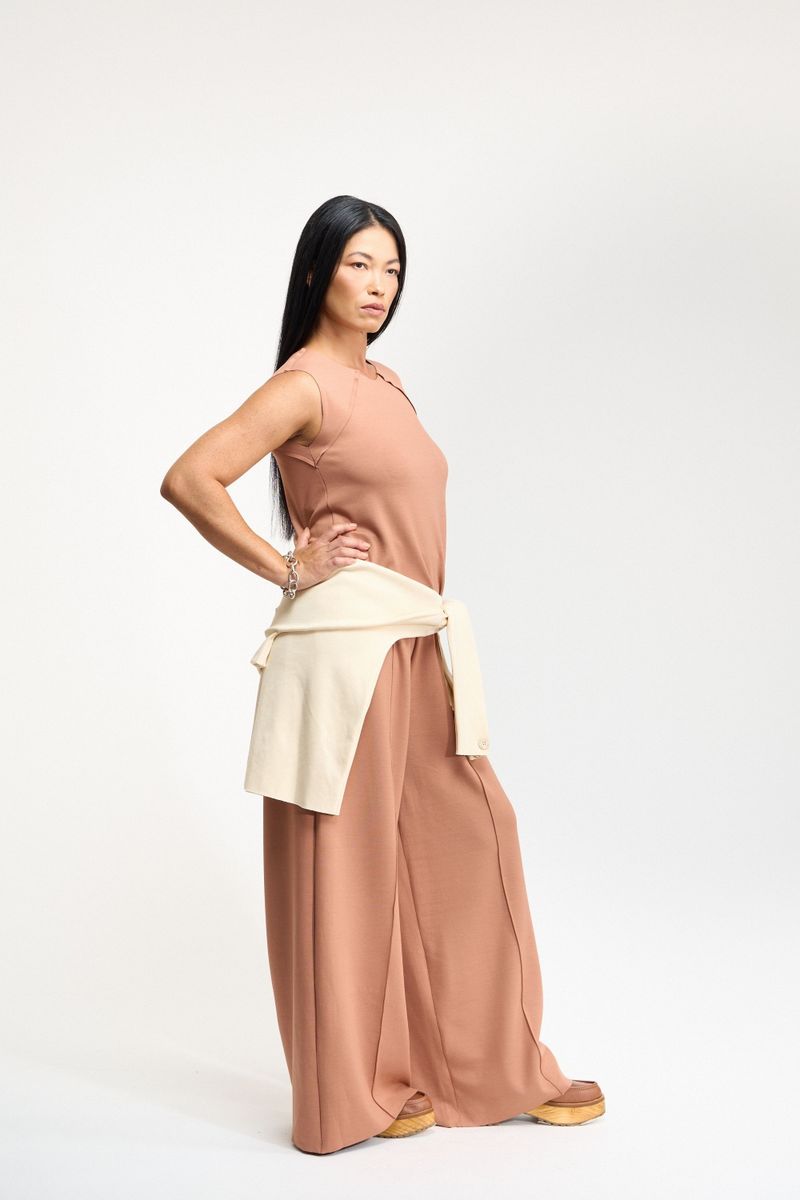 CALÇA WIDE LEG - MOCHA
