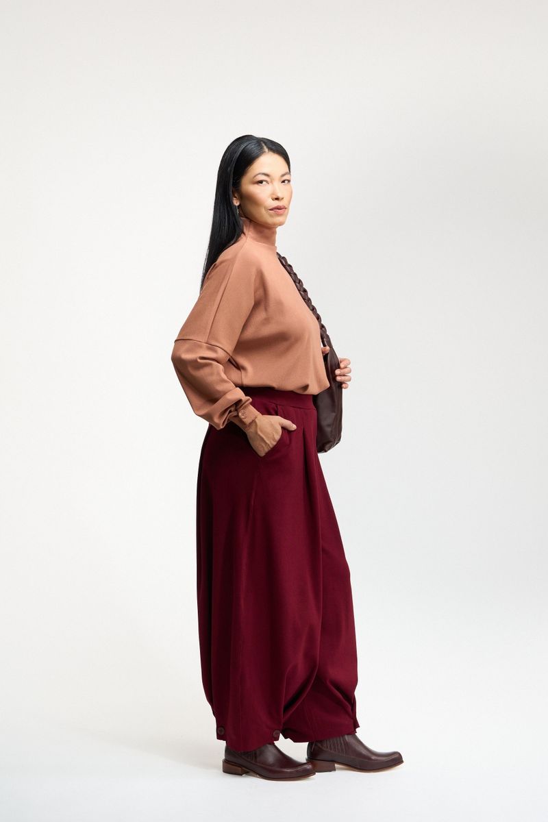 BLUSA MANGA LONGA BOTOES - MOCHA