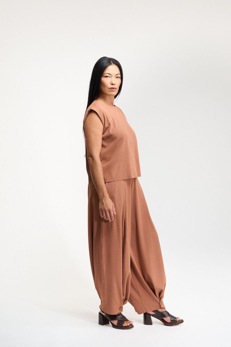 CALÇA ALADIM BOTOES - MOCHA