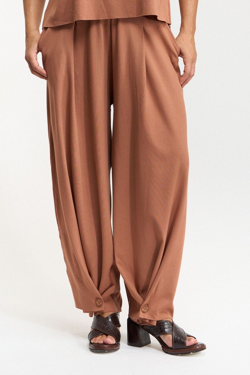CALÇA ALADIM BOTOES - MOCHA