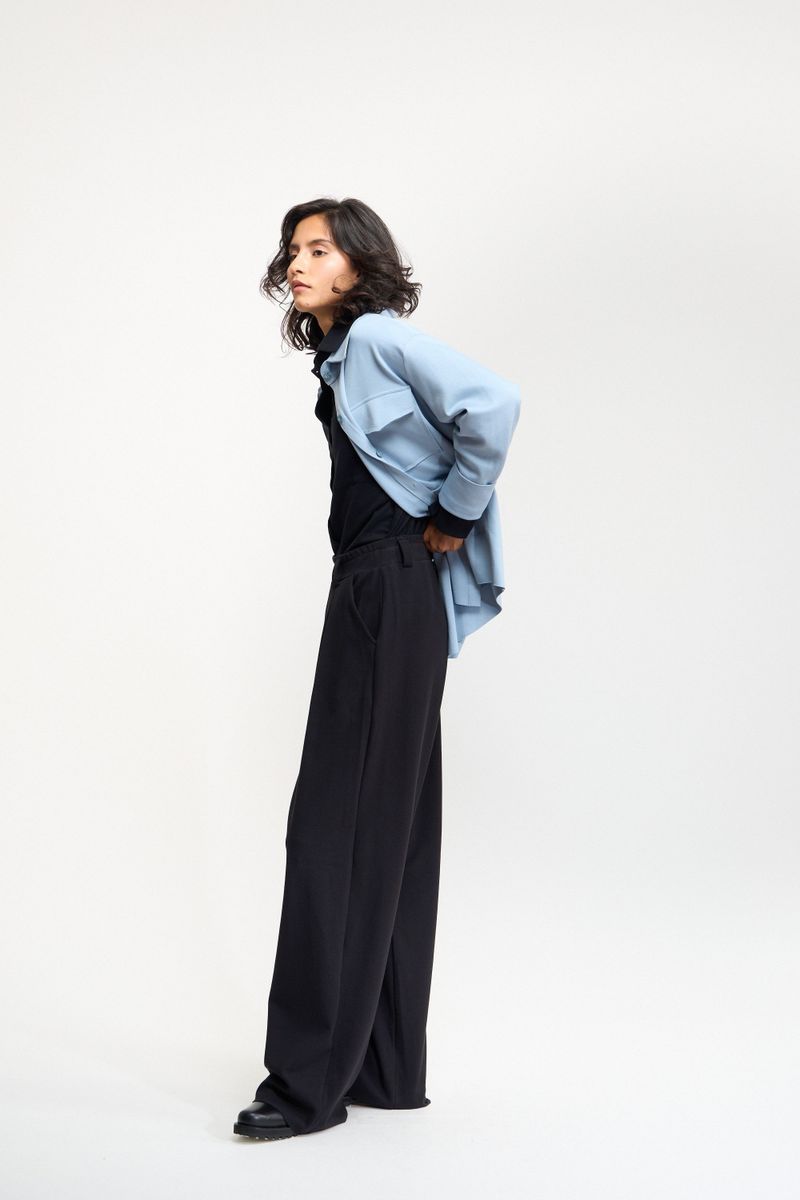 CALÇA RETA ALFAIATARIA  - PRETO