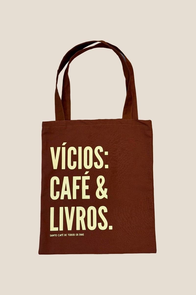 BAG CAFÉ E LIVROS - MARROM