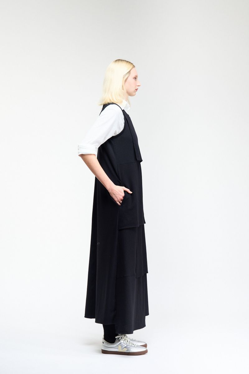 VESTIDO GEOMETRIA - PRETO