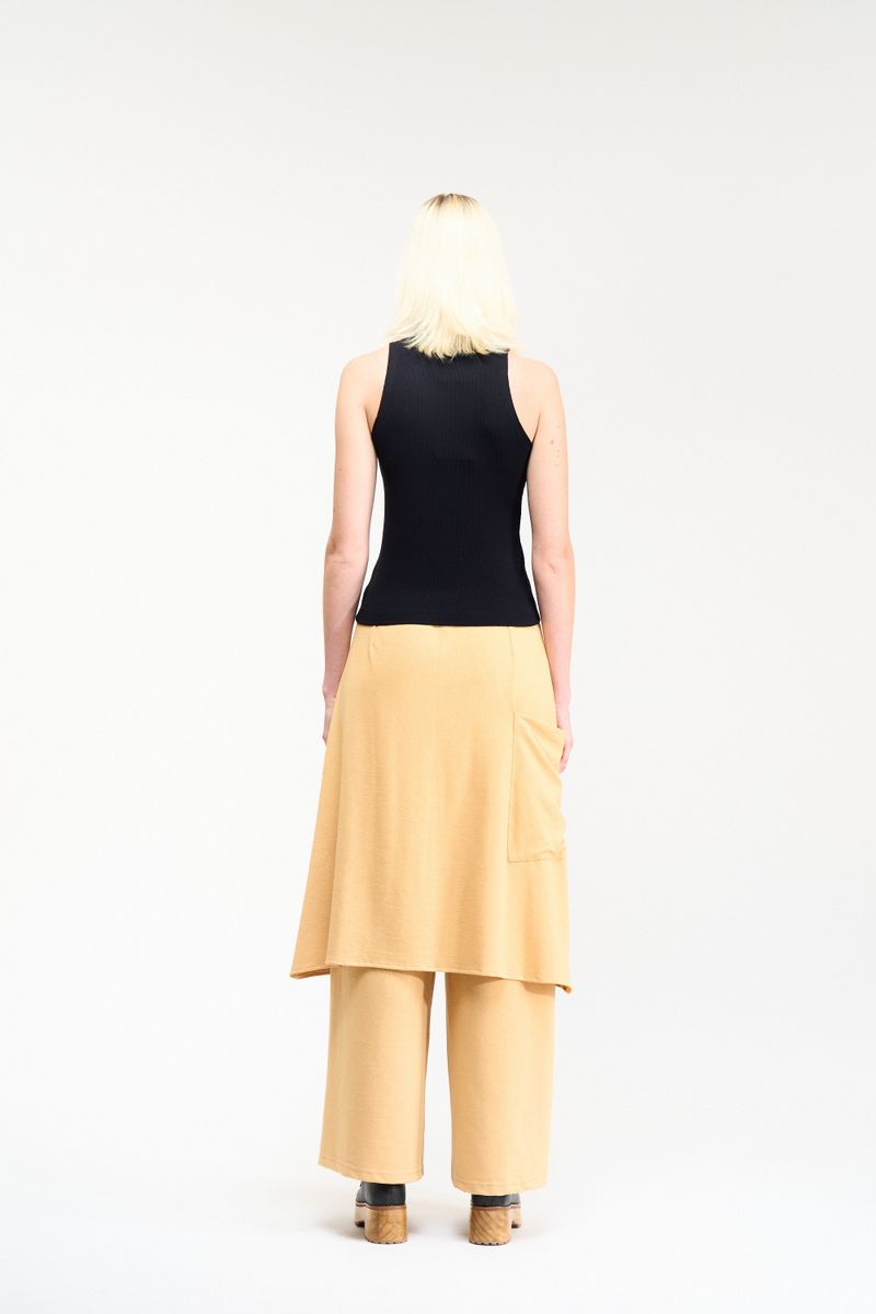 CALÇA SAIA GEOMETRIA - AMARELO