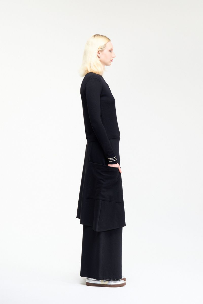 CALÇA SAIA GEOMETRIA - PRETO