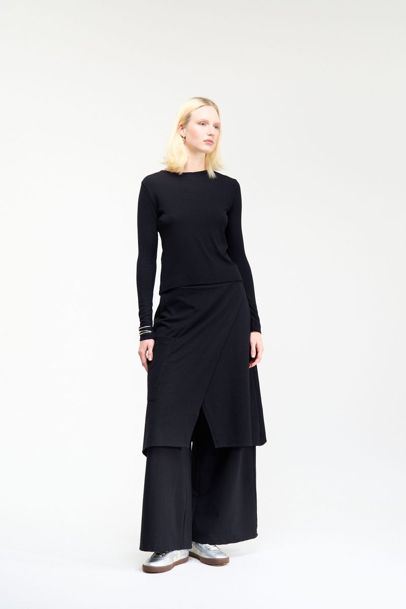 CALÇA SAIA GEOMETRIA - PRETO