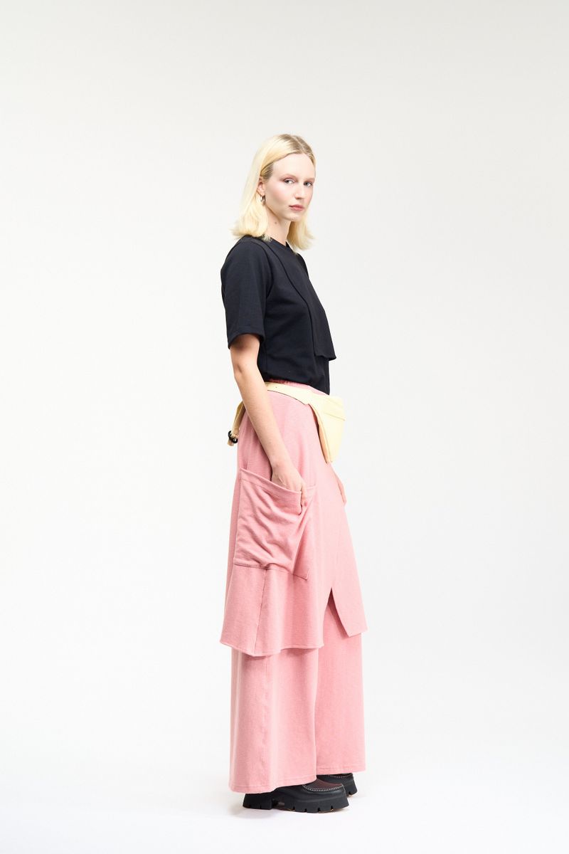 CALÇA SAIA GEOMETRIA - ROSA