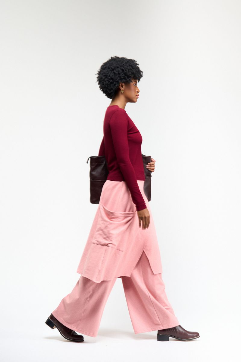 CALÇA SAIA GEOMETRIA - ROSA