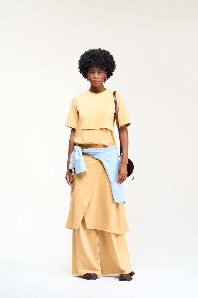 TSHIRT GEOMETRIA - AMARELO