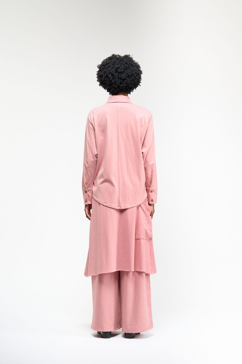 CAMISA CLASSICA OVER - ROSE