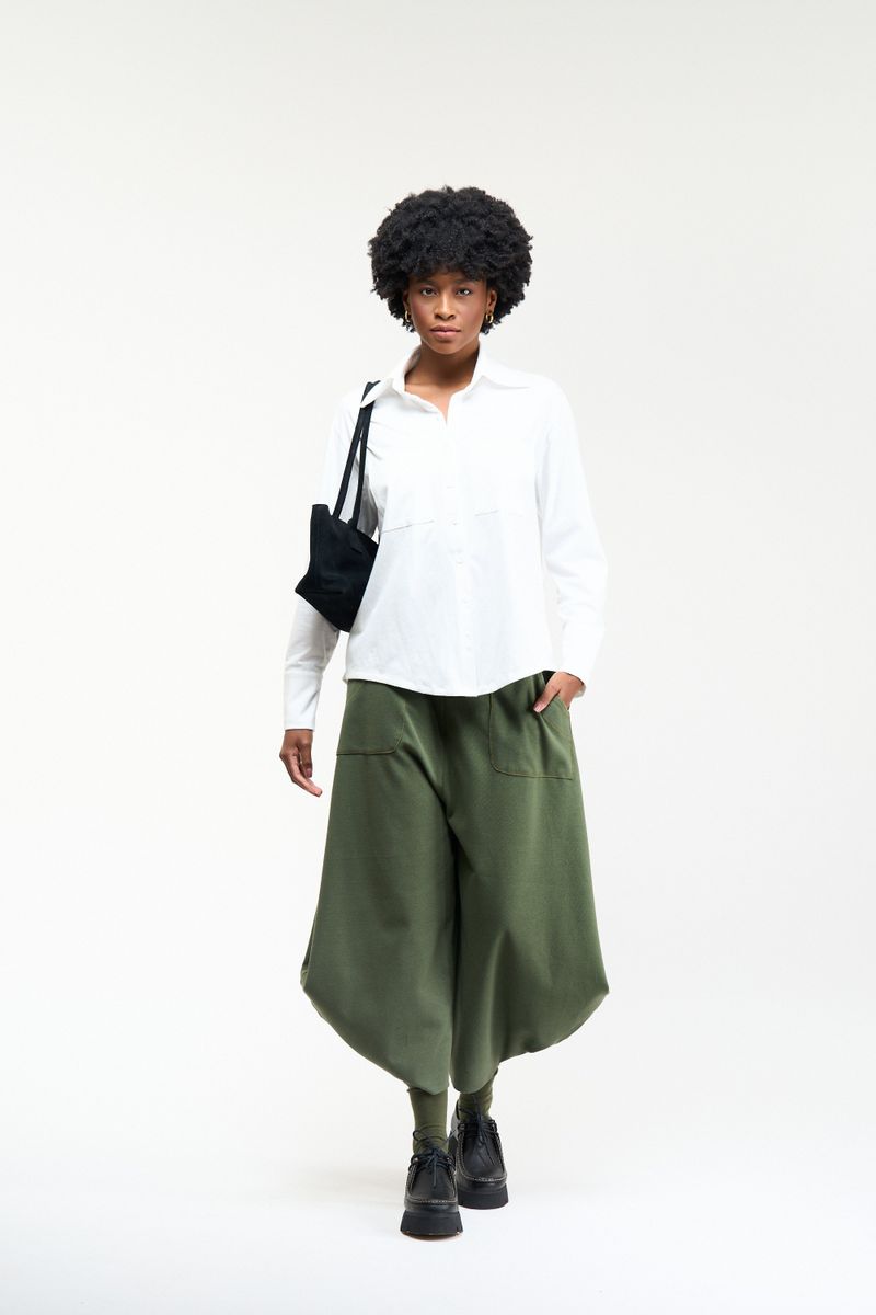 CAMISA CLASSICA OVER - OFF WHITE