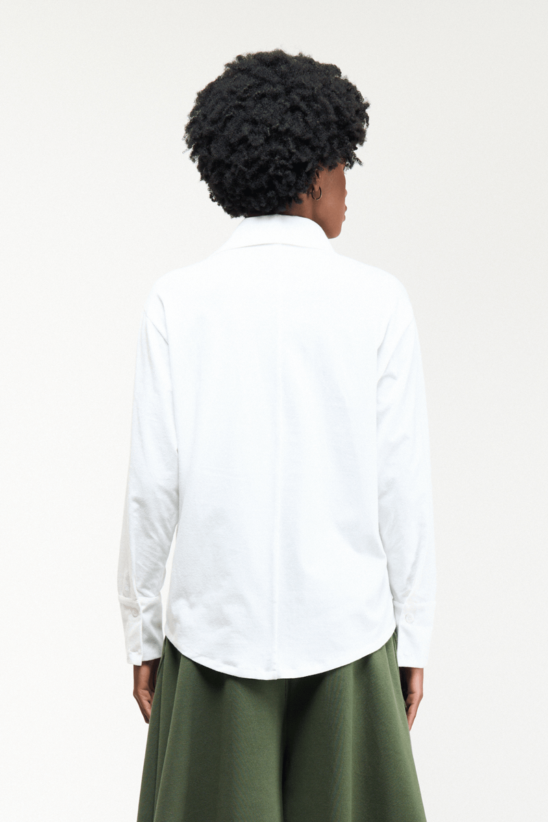 CAMISA CLASSICA OVER - OFF WHITE