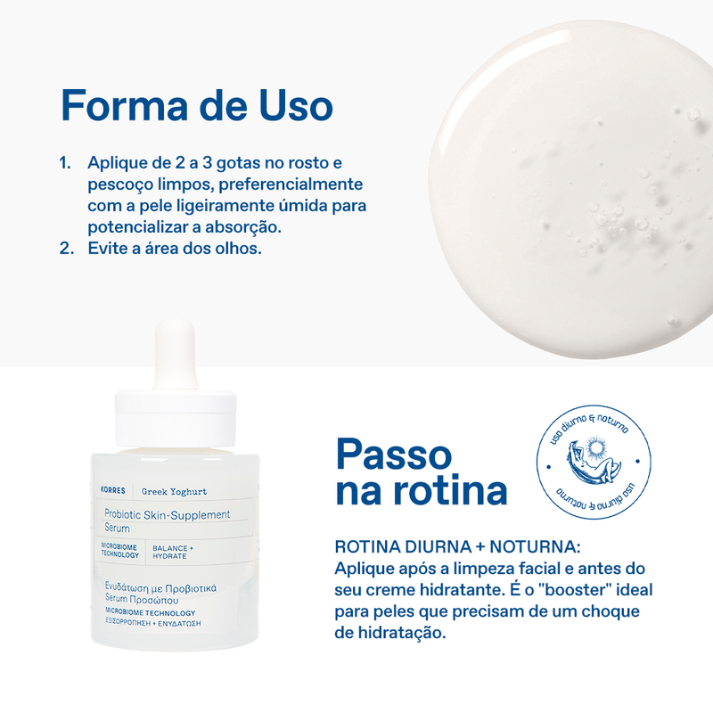 Greek Yoghurt Sérum Facial Hidratação Ativa Korres 30ml