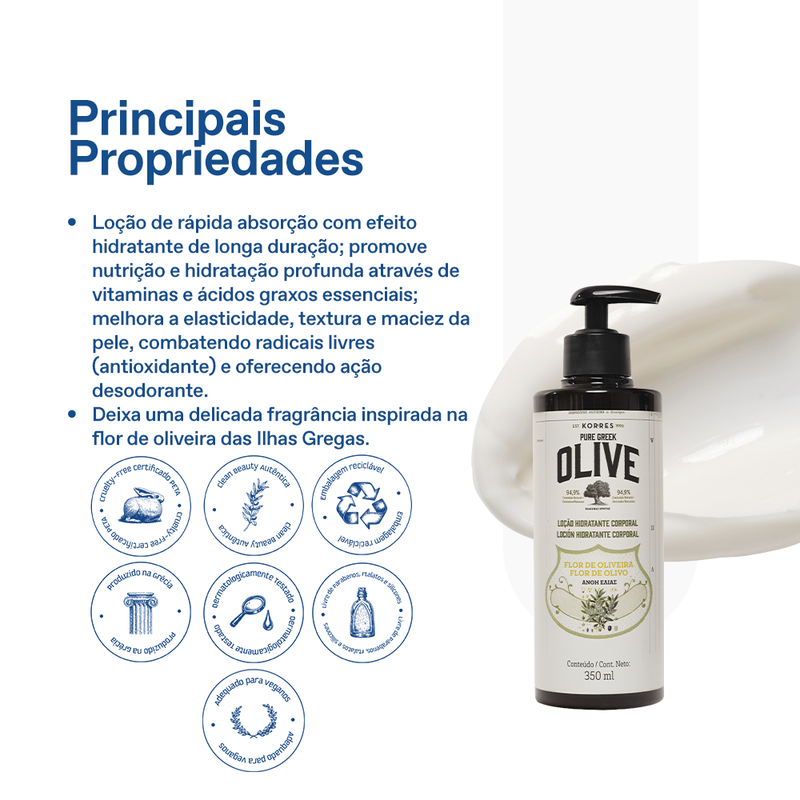Loção Hidratante Deo Corporal Flor de Oliveira
