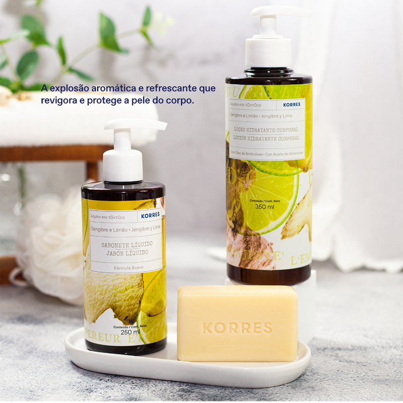 Loção Hidratante Deo Corporal Gengibre e Limão