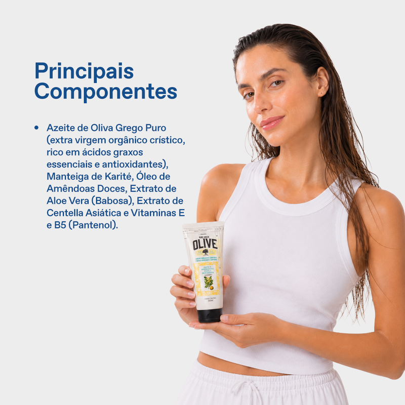 Creme Hidratante Deo Corporal Oliva e Bergamota 200ml