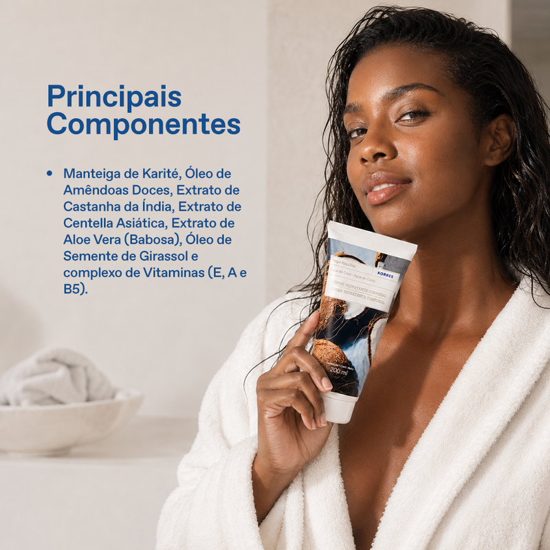Creme Hidratante Deo Corporal Água de Coco
