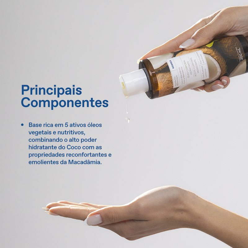 Óleo Deo Corporal de Banho Coco e Macadâmia