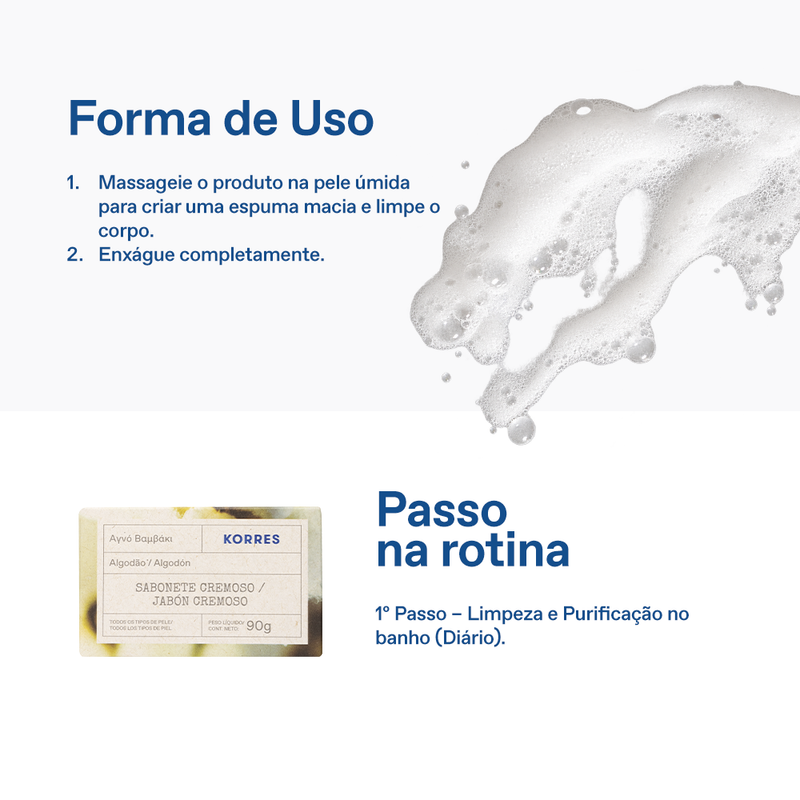 Sabonete em Barra Algodão