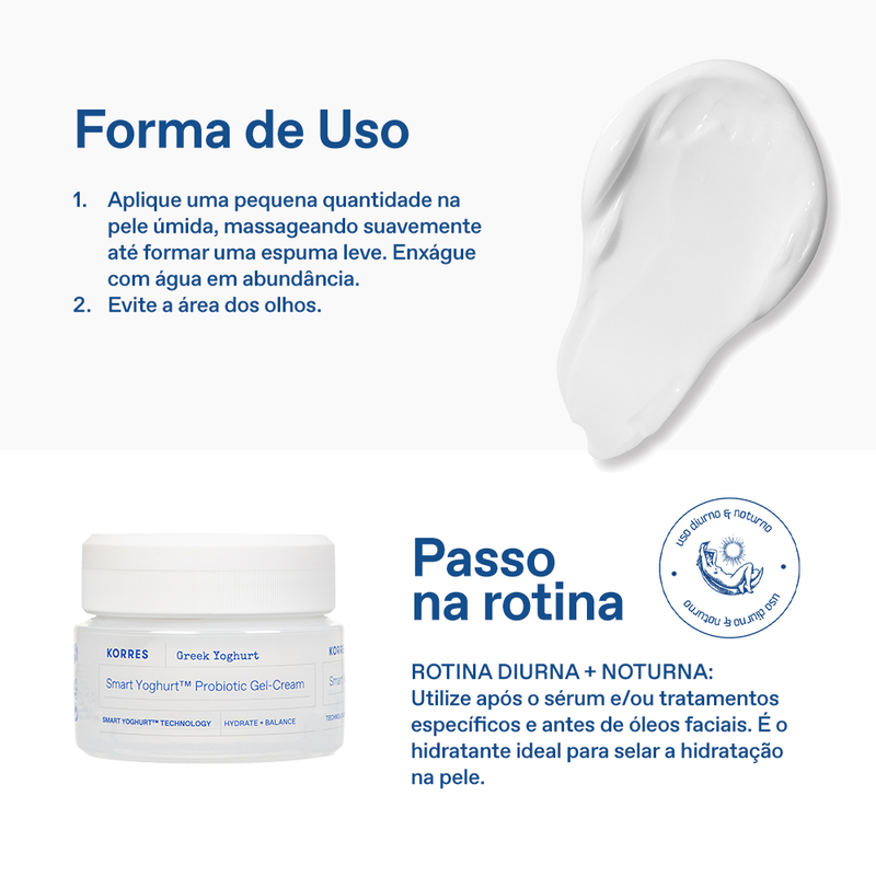 Smart Yoghurt Nutricao Probiotica Creme Gel Korres 40ml