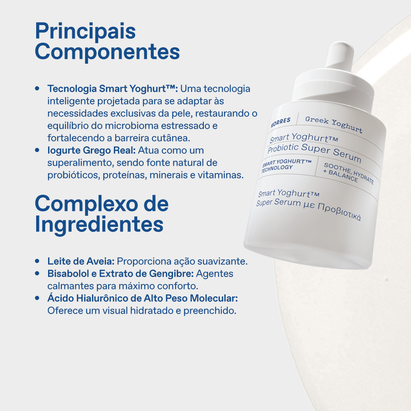 Smart Yoghurt Serum Facial Hidratacao Ativa Korres 30ml