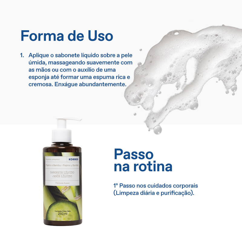 Sabonete Líquido Pepino e Bambu