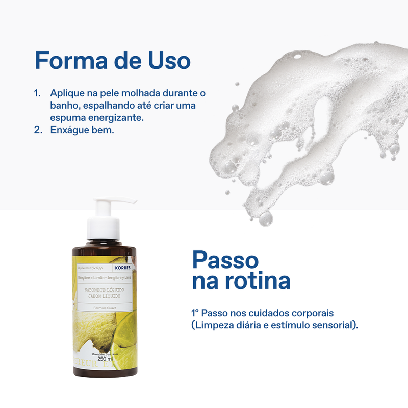 Sabonete Líquido Gengibre e Limão