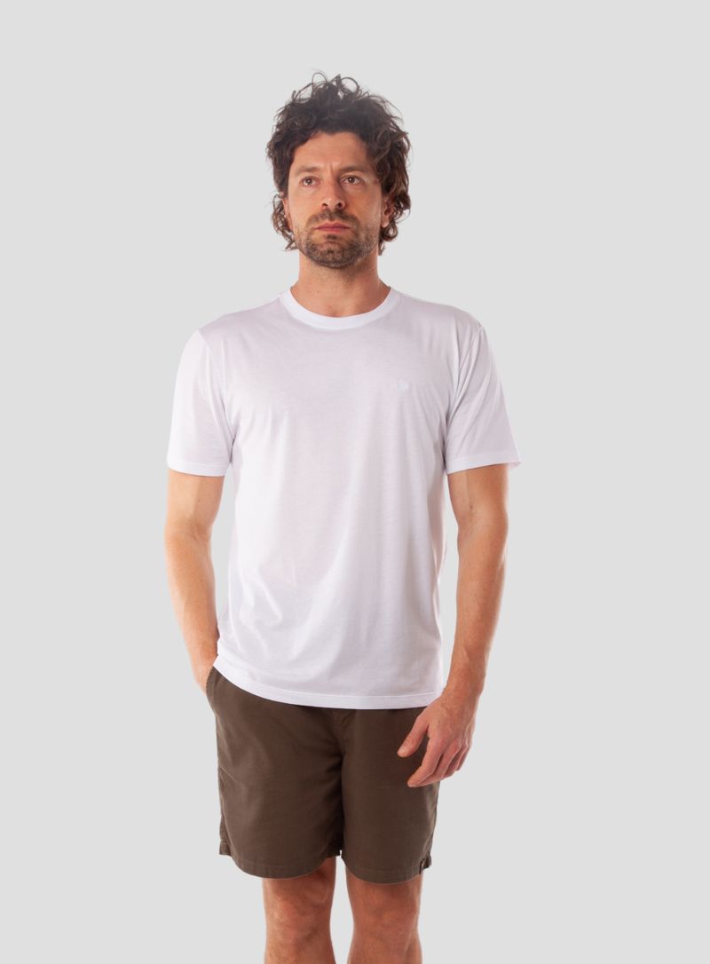Foto do produto CAMISETA NEW PIMA COTTON BORDADO ASA