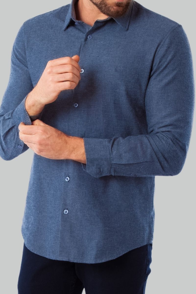 Foto do produto CAMISA FUN FLANELA URBAN BLUE