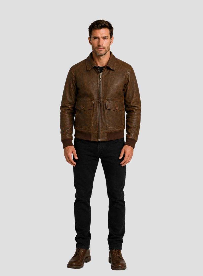 Foto do produto JAQUETA BOMBER COURO STRIDER